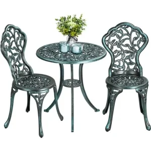 3Pcs Patio Table &Chairs