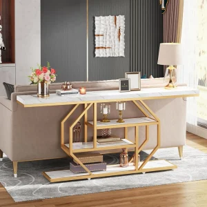Modern Gold Sofa Table