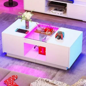 Coffee Table with Power Outlets