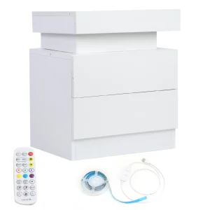 Bedside Desk Bedroom LED Nightstand
