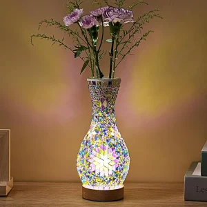 Handmade USB LED Vase Table Lamp
